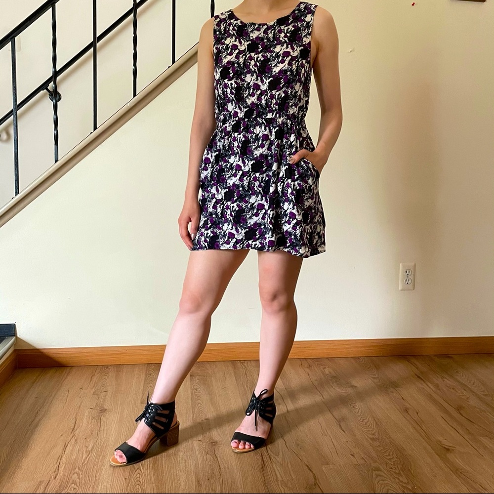 3 for 12! Forever 21 |  black and purple dress w/ pockets size small